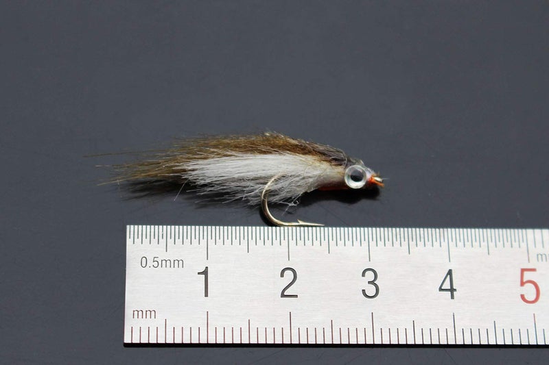 Tigofly 12 pcs Olive Polar Fry Slowly Sinking Salmon Trout Steelhead Minnow Fly Fishing Flies Lures Fly Set-Size #8 - Image 2